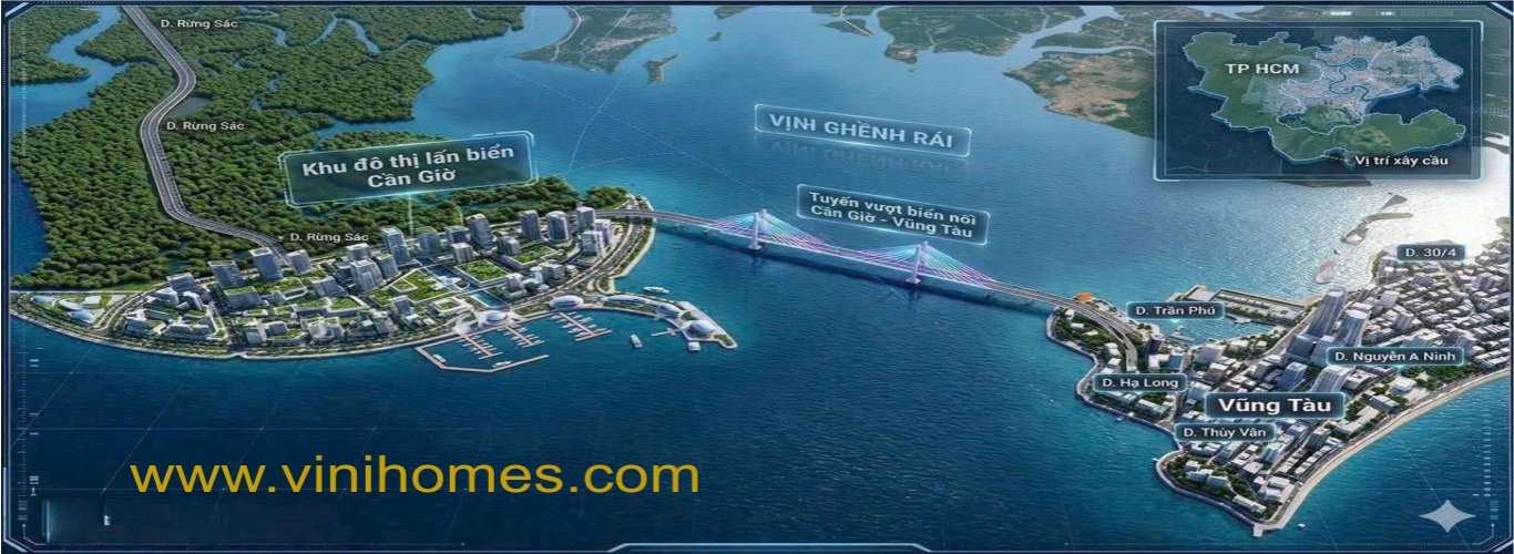 Thiết kế đường vượt biển Cần Giờ - Vũng Tàu