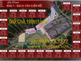 BOOKING 100 TR /1 CĂN KHU 1 BẠCH VÂN LIỀN KỀ ĐÀ NẴNG
